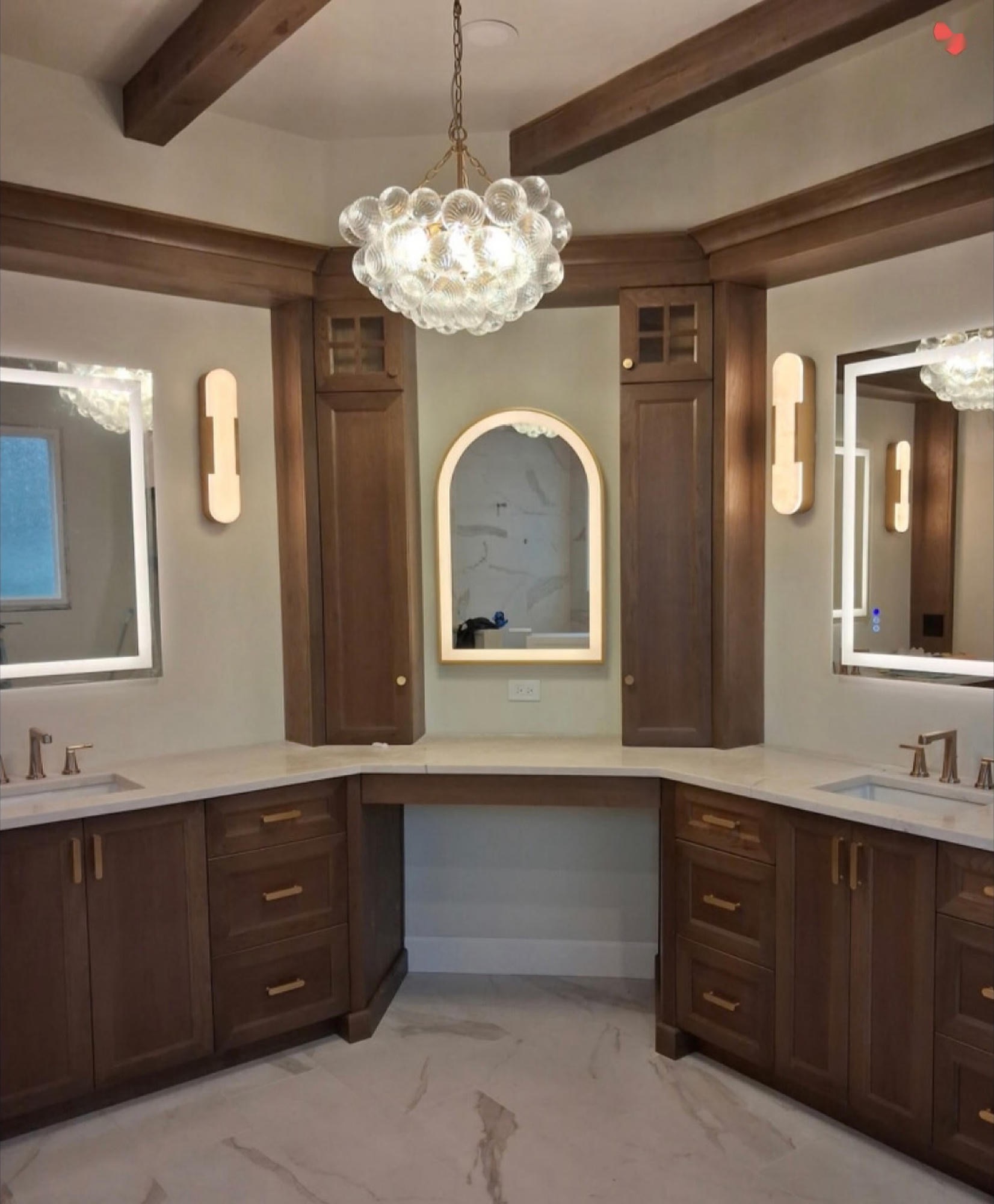 Custom kitchen cabinetry with stone countertops in St. Johns County